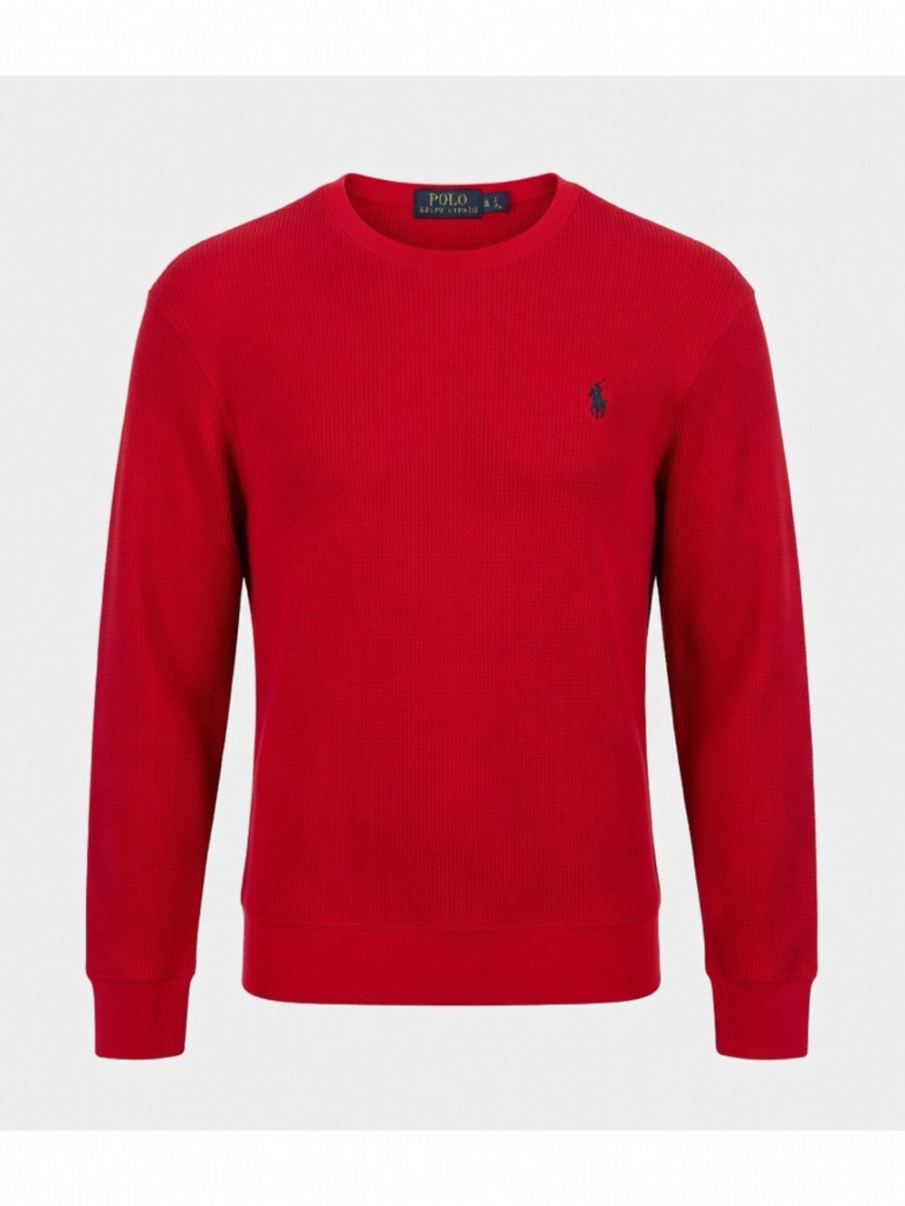 Ralph Lauren Men's Red Crewneck Thermal Shirt Athletic Hiking SZ XL